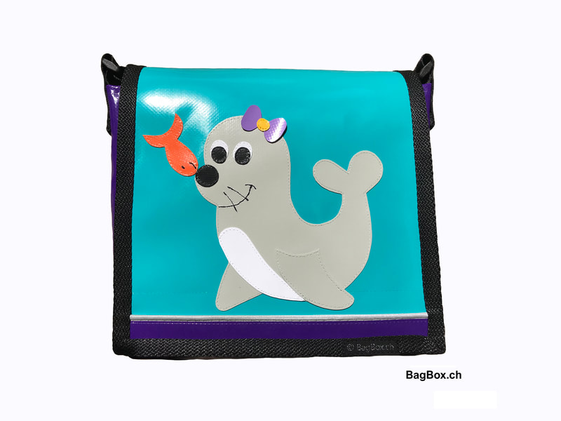 Kindergartentasche aus Blache Seehund.